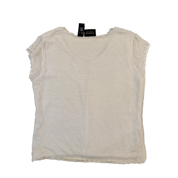 Axcess Sweater Womens XL Knit Short Sleeve Pullover Lightweight Liz Claiborne - Picture 4 of 4